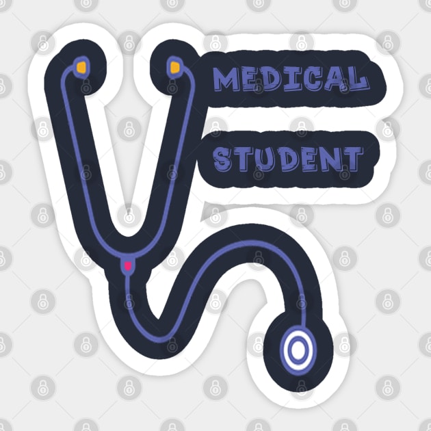 medical student t-shirt , Stethoscope T-Shirt Sticker by amelsara